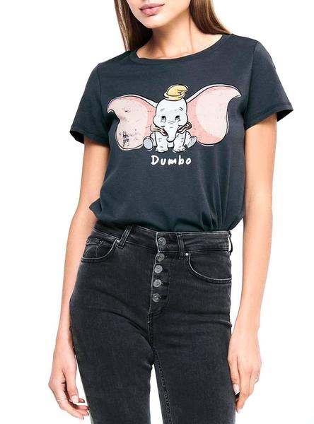 Espíritu Ambigüedad Normal Camiseta Only Dumbo Gris para Mujer