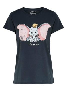 Camiseta Only Dumbo Gris para Mujer