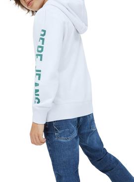 Sudadera Pepe Jeans Ashton Blanco para Niño