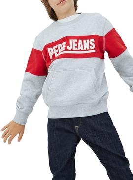 Sudadera Pepe Jeans Keith Gris para Niño