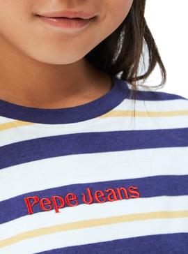 Camiseta Pepe Jeans Spencer Azul para Niña