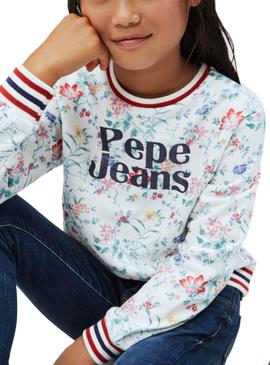 Sudadera Pepe Jeans Torence Blanco para Niña