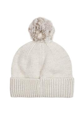 Gorro Calvin Klein Jeans Logo Glitter Beige Niña