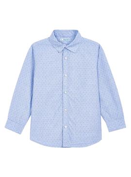 Camisa Mayoral Mini Estampado Azul para Niño