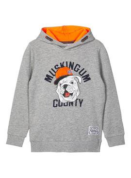 Sudadera Name It Strong Gris para Niño