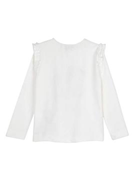 Camiseta Mayoral Muñecas Blanco para Niña