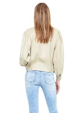 Blusa Only Abigale Beige para Mujer