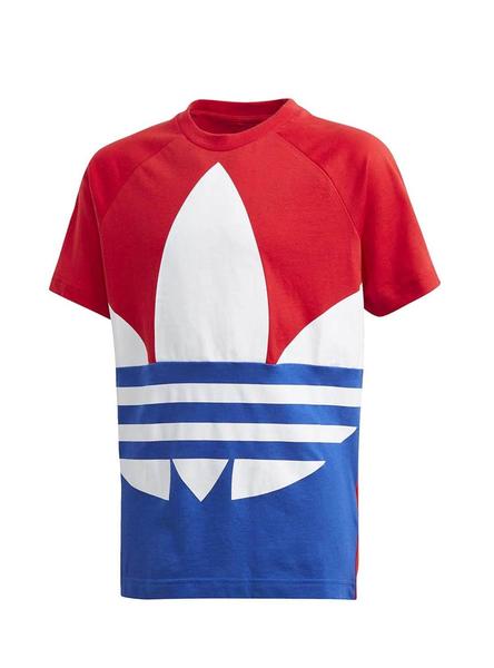 Adidas Big Trefoil Rojo y Azul para Niño