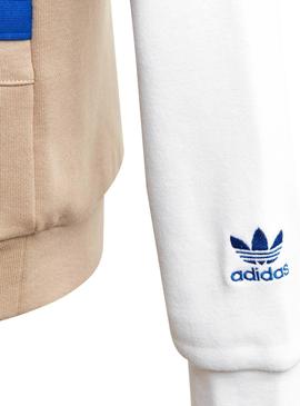 Sudadera Adidas Big Trefoil Blanco para Niño