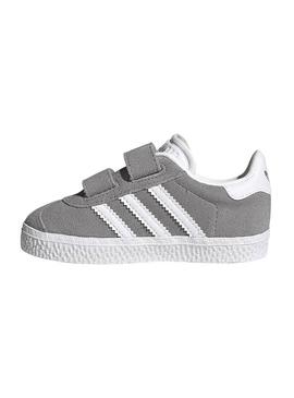 Zapatillas Adidas Gazelle Mini Gris Niña y Niño