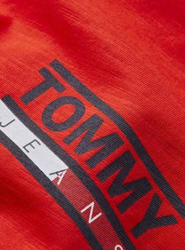 Vestido Tommy Jeans LogoTank Rojo Mujer