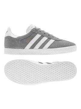 Zapatillas Adidas Gazelle Gris para Niño y Niña 