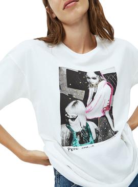 Camiseta Pepe Jeans Aria Blanco para Mujer