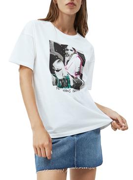 Camiseta Pepe Jeans Aria Blanco para Mujer