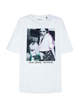 Camiseta Pepe Jeans Aria Blanco para Mujer