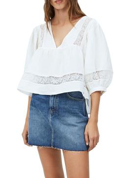 Blusa Pepe Jeans Sophie Blanco para Mujer