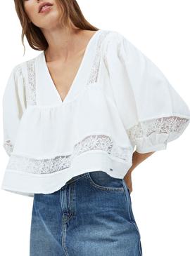 Blusa Pepe Jeans Sophie Blanco para Mujer