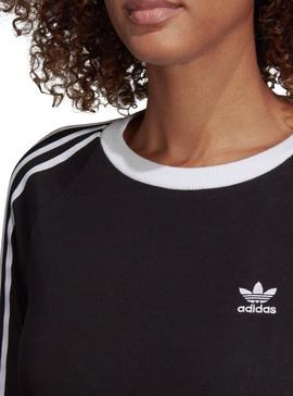 Vestido Adidas 3 Stripes Negro Mujer