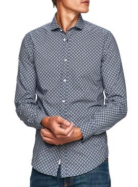 Camisa Pepe Jeans Burton Azul para Hombre
