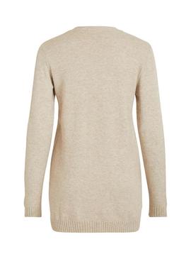 Chaqueta Vila Viril Beige para Mujer