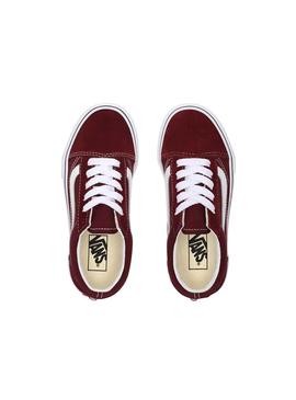 Zapatillas Vans Old Skool Granate para Niño y Niña