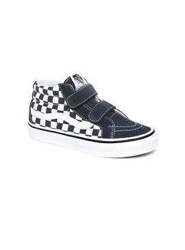 Zapatillas Vans Checkerboard SK8-Mid Marino