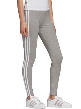 Chorrito Prescripción Walter Cunningham Legging Adidas 3 Stripes Gris para Mujer