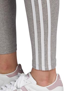 Legging Adidas 3 Stripes Gris para Mujer