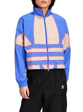 Cazadora Adidas Big Trefoil Azul para Mujer