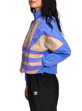 Cazadora Adidas Big Trefoil Azul para Mujer