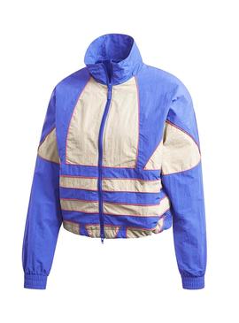 Cazadora Adidas Big Trefoil Azul para Mujer