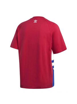 Camiseta Adidas Big Trefoil Colorblock Rosa Hombre