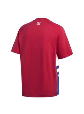 Camiseta Adidas Big Trefoil Colorblock Rosa Hombre