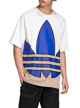 Camiseta Adidas Big Trefoil Colorblock Blanco