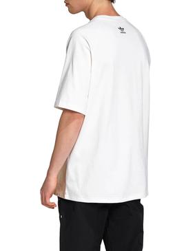 Camiseta Adidas Big Trefoil Colorblock Blanco