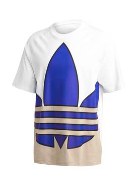 Camiseta Adidas Big Trefoil Colorblock Blanco