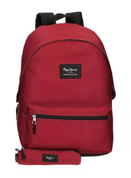 Mochila Pepe Jeans Aris Rojo Para Niño y Niña