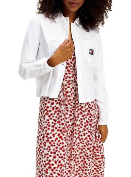 Camisa Tommy Jeans Technic Blanco para Mujer