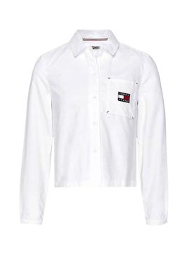 Camisa Tommy Jeans Technic Blanco para Mujer
