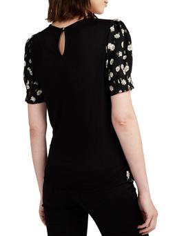 Top Naf Naf Margaritas Negro Para Mujer