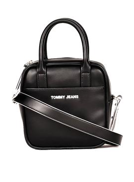 Bolso Tommy Jeans Satchel Negro para Mujer