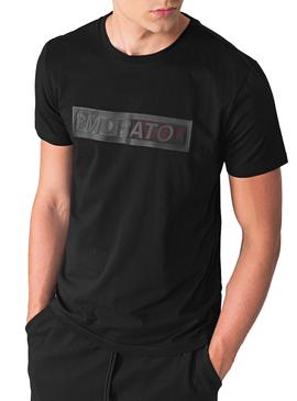 Camiseta Antony Morato Bicolor Logo Negro Hombre