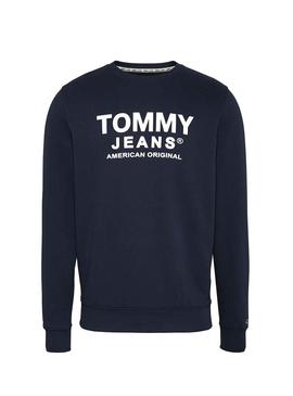 Sudadera Tommy Jeans American Original Azul Hombre