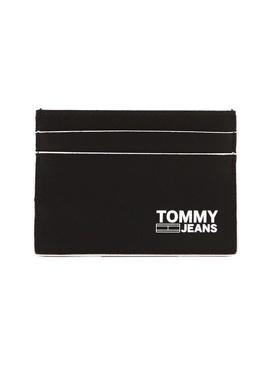 Tarjetero Tommy Jeans Holder Negro para Hombre