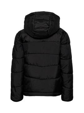 Cazadora Levis Acolchada  Sherpa Hood Negro Niño