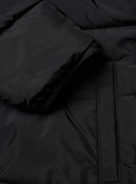 Cazadora Levis Acolchada  Sherpa Hood Negro Niño