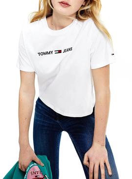 Camiseta Tommy Jeans Modern Logo Blanco para Mujer