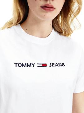 Camiseta Tommy Jeans Modern Logo Blanco para Mujer