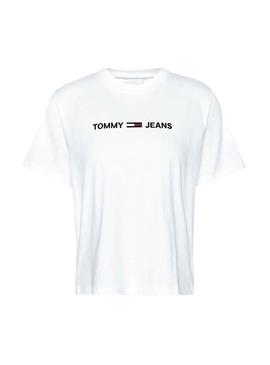 Camiseta Tommy Jeans Modern Logo Blanco para Mujer