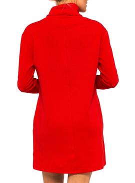 Vestido Tommy Jeans Mock Rojo para Mujer